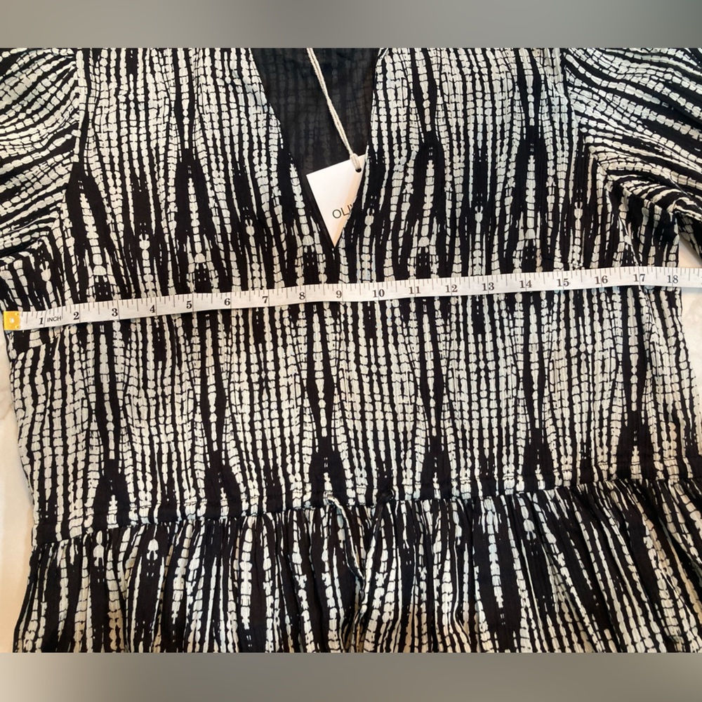 Olivia James Chic Monochrome Long Sleeve Dress NWT - Picture 6 of 7